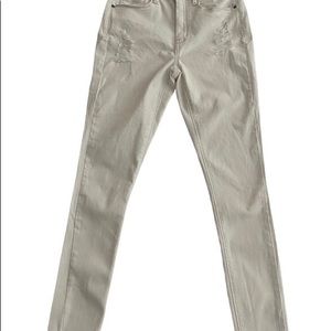 Mudd Flex Stretch White Denim High Rise Jean Jeggings (Pre-Owned)